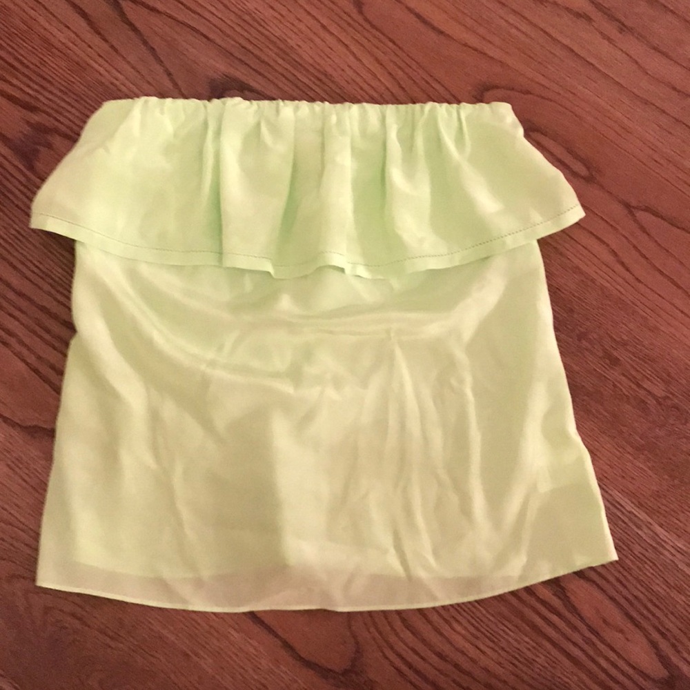 Lilly Pulitzer Neon Silk Off the Shoulder Tube Top